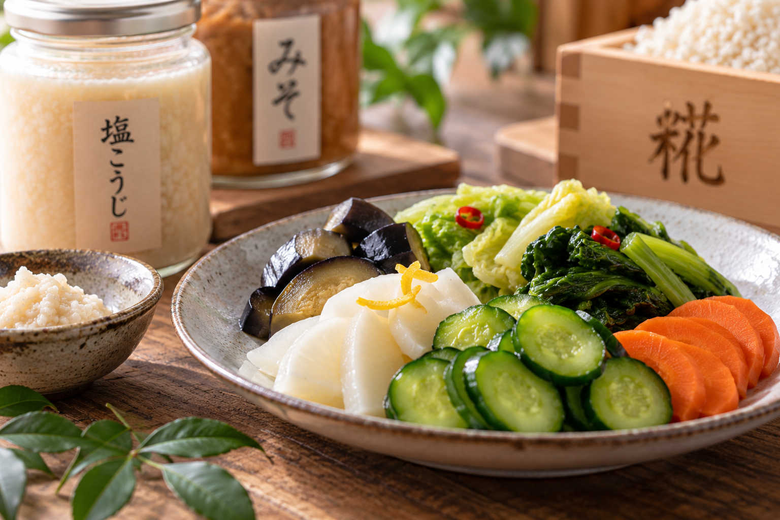 塩こうじと発酵調味料を使った食卓
