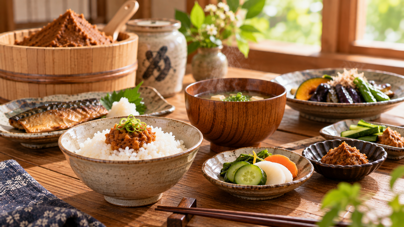 食卓を囲む料理のイメージ