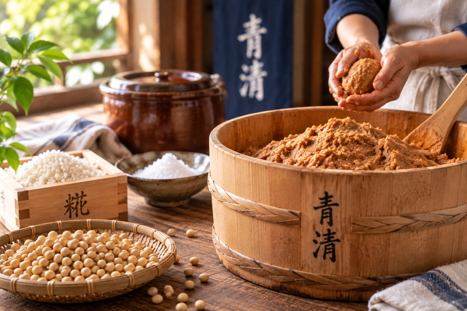 味噌づくり