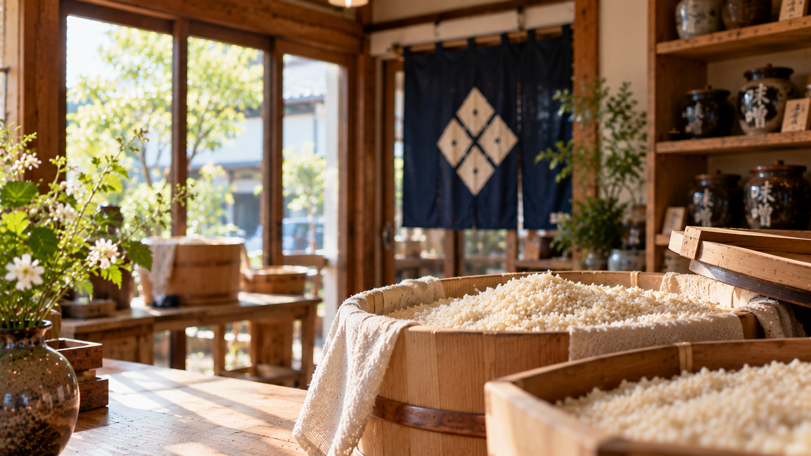 味噌屋の中の小さなCafeのイメージ