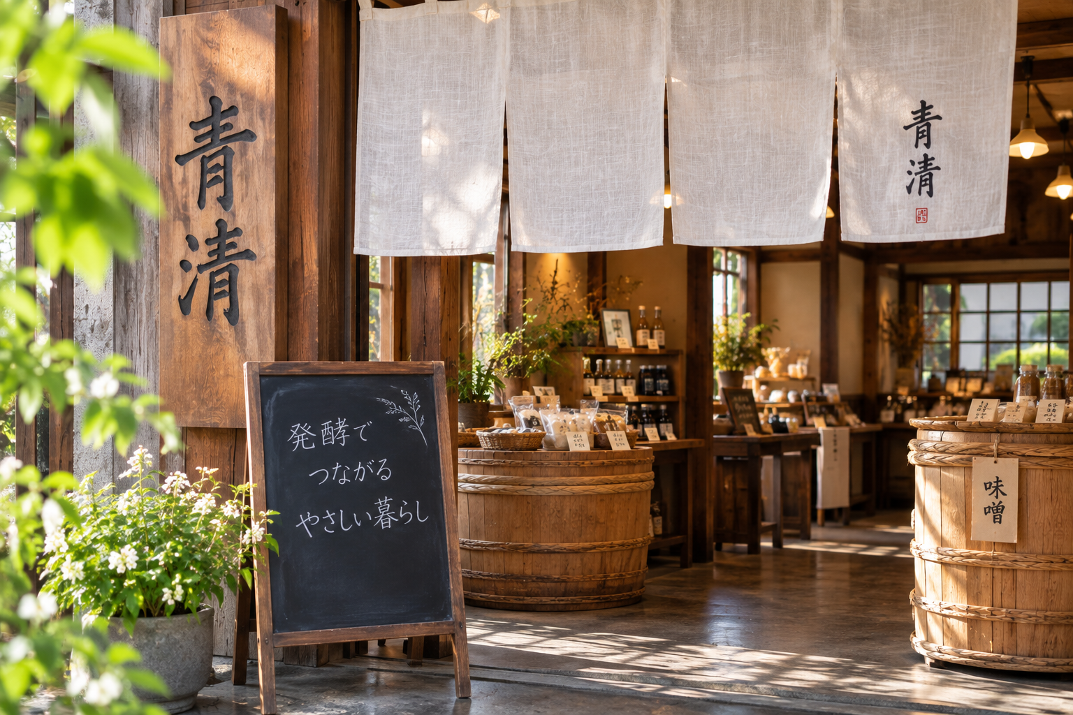 青清の店舗をイメージした店内