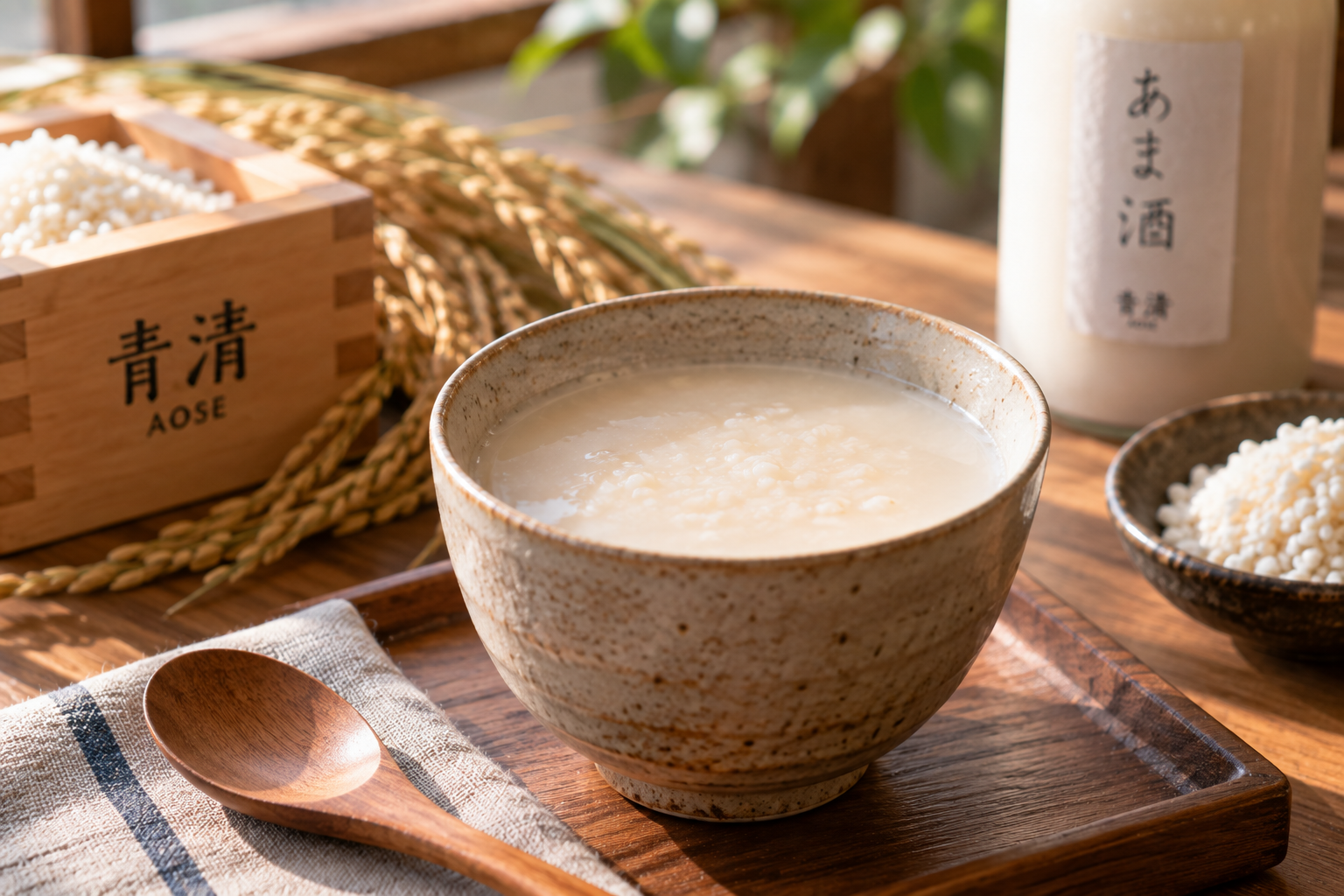 料理に発酵調味料を加えるイメージ
